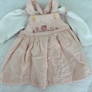 Ralph Lauren Pink Checkered Baby Dress